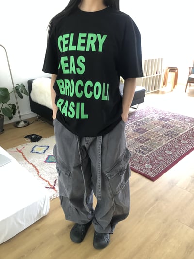 韓系潮流 多巴安夏季配色 印刷 短版 短袖 上衣 - 5C8