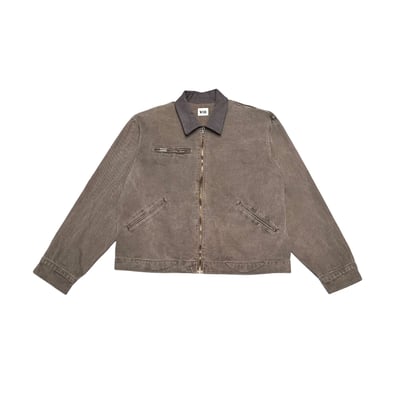 舊式巴黎 復古刷色水洗 短版 底特律夾克 - 2C19