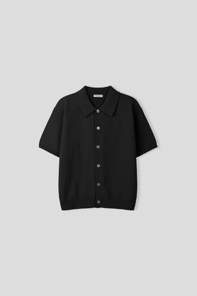 漢南洞 高檔幹練 圈紗針織 短版 開襟衫 - 6C23