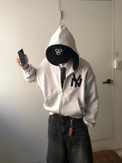 時尚紐約 歐美潮男 連帽短版外套 - 3C19