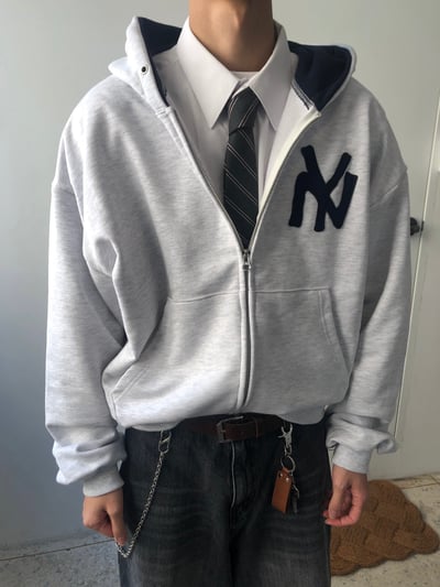 時尚紐約 歐美潮男 連帽短版外套 - 3C15