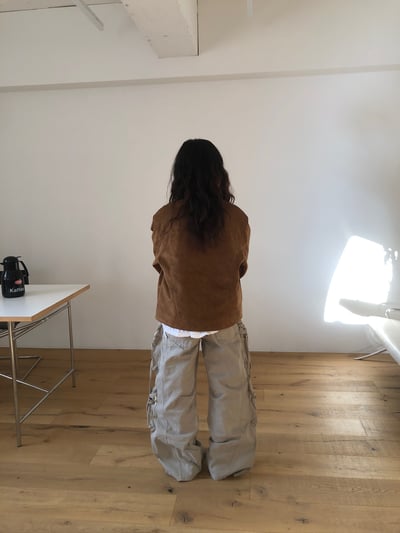 韓系街頭 立體工裝 多重大口袋 寬褲 - 3C4