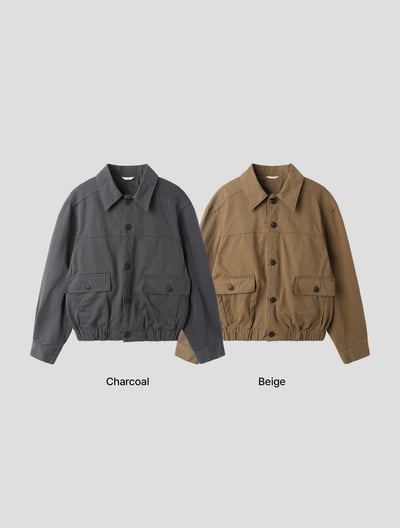 歐美休閒 高級系列 顯肩寬 短版 夾克 - 2C18