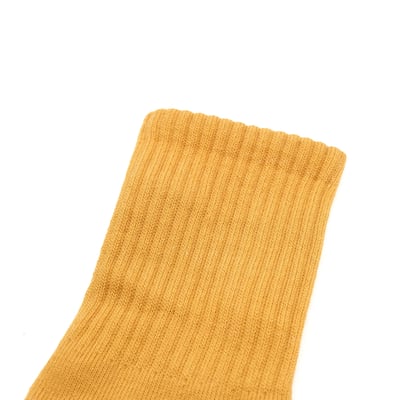 卡奇黃 - DAILY MID CREW 素色棉長襪2
