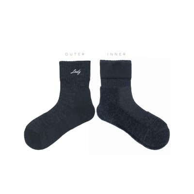 厚底羊毛長襪｜低筒款 (24-28cm)3