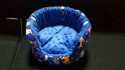 法蘭絨+荳荳布沙發窩3