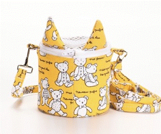 可愛滾筒狀網子透氣外出包5