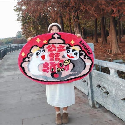 蜜袋鼯文創地毯1
