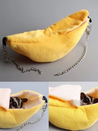 絨布可愛香蕉窩3