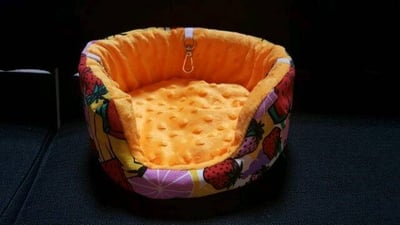 法蘭絨+荳荳布沙發窩2