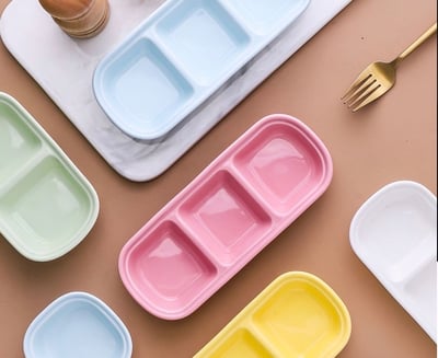 粉嫩莫蘭迪色 單格盤/2格盤/3格盤/4格盤1