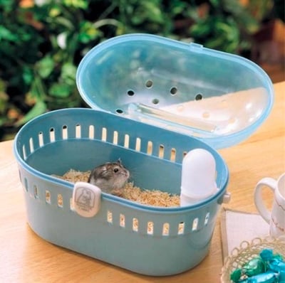 日本IRIS愛麗思倉鼠手提籠/便攜倉鼠/外帶箱/HQ-250 配飲水器2