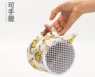 可愛滾筒狀網子透氣外出包3