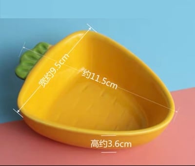 黃蘿蔔食盆 (陶瓷)1