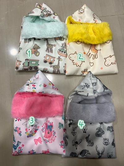 小三角睡袋 內層鋪毛2