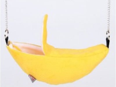 絨布可愛香蕉窩1