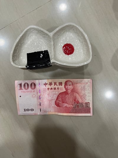 可愛造型二格盤(飯糰/可愛表情)4