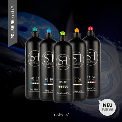 servFaces Paint Polish 多款拋光研磨劑 多功能全效 切削 修復 一步拋 軟硬漆 1000 ml 1L 一公升  德國製品1