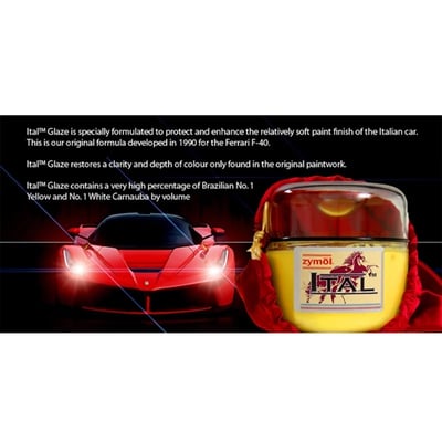 zymol 義系釉蠟 (ITAL Glaze) | 專為法拉利/義系軟漆研發 | 頂級汽車蠟推薦【總代理冷藏儲送】贈海綿+下蠟布2