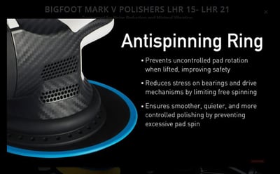 RUPES LHR 21 Mark V Mark V（第五代） 6 吋背板 大偏擺  DA 拋光機 21mm 偏擺 漸進式板機 單機 LHR21 MKV3