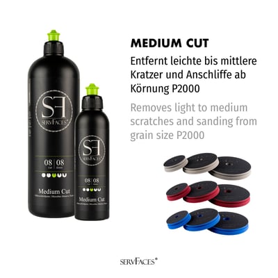 servFaces Paint Polish 多款拋光研磨劑 多功能全效 切削 修復 一步拋 軟硬漆 1000 ml 1L 一公升  德國製品6