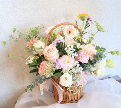 春季生活花藝課｜野餐花籃｜一人開課2