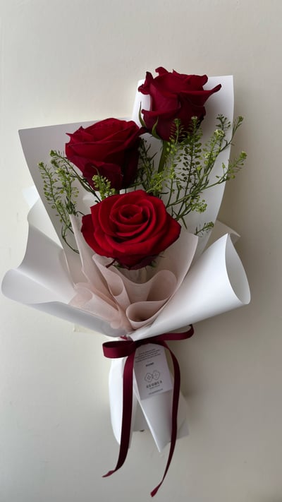 經典紅玫瑰花束｜3枝1