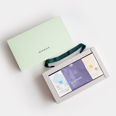MOMUS 保健禮盒組- 益生菌／葉黃素／巴西莓1