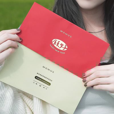 MOMUS 品牌燙金西式紅包袋