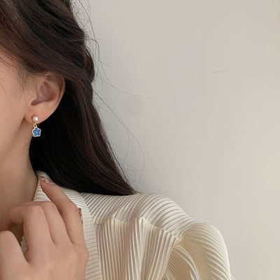 藍色小花(可改夾)4