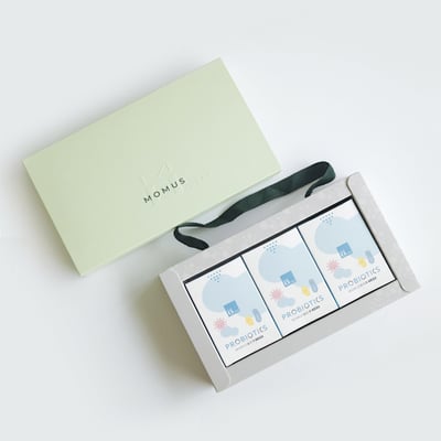 MOMUS 保健禮盒組- 益生菌／葉黃素／巴西莓5