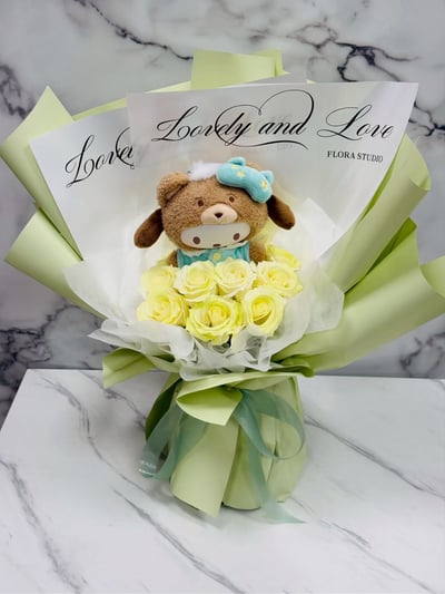 【現貨】三麗鷗系列-正版娃娃香氛花束4