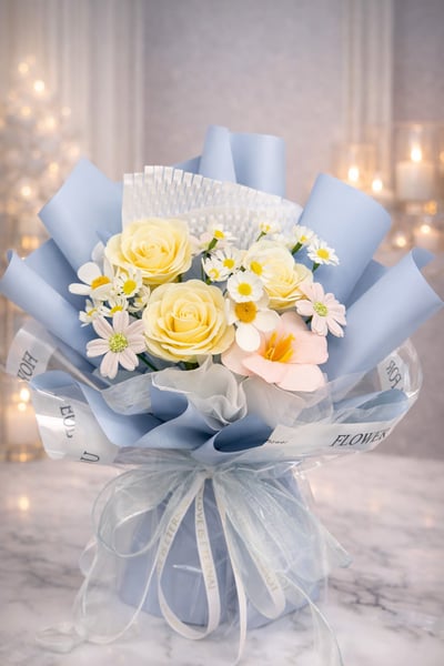 『現貨』香氛玫瑰百合花束1