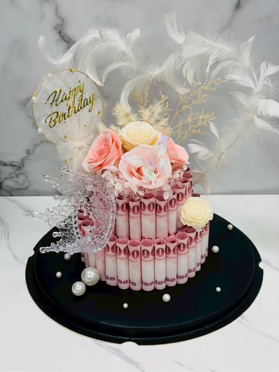 【預購客製＋部分現貨】生日蛋糕有錢花禮盒系列3