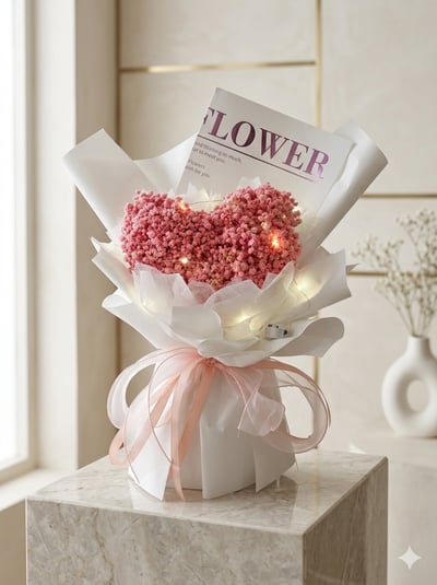 【現貨】永生滿天星花束2