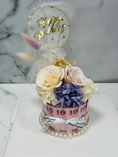 【預購客製＋部分現貨】生日蛋糕有錢花禮盒系列7