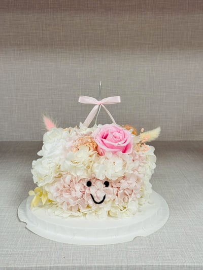 【現貨】難哄永生花生日蛋糕1