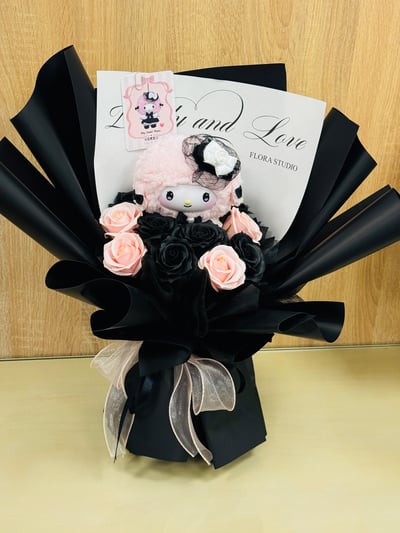 【現貨】三麗鷗暗黑系列-正版娃娃香氛花束1