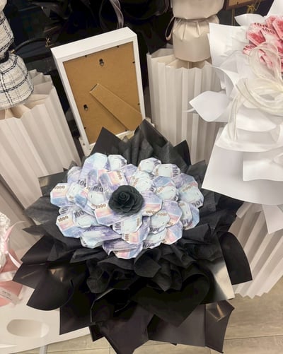 【客製化預購】有錢花愛心款大型花束系列／報價不含鈔票費用3