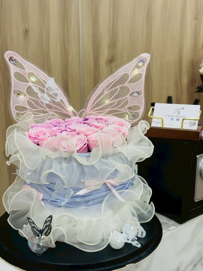 『現貨』18朵蝴蝶香氛花束禮盒1