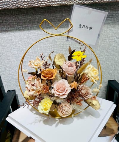 【預購】永生花開幕花禮／內含眾多款6
