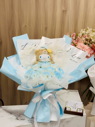 【現貨】三麗鷗系列-正版娃娃香氛花束1