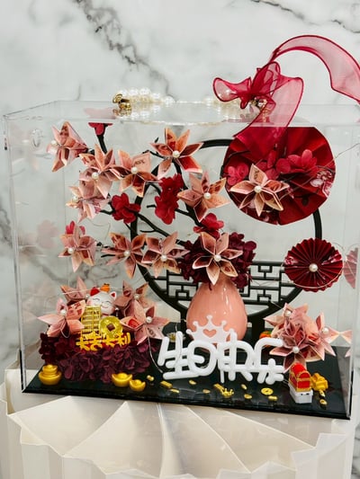 【客製化】搖錢樹永生有錢花手提禮盒*開幕*生日*首選3