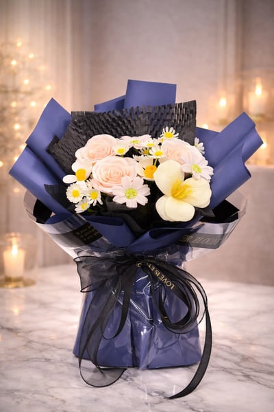 『現貨』香氛玫瑰百合花束2