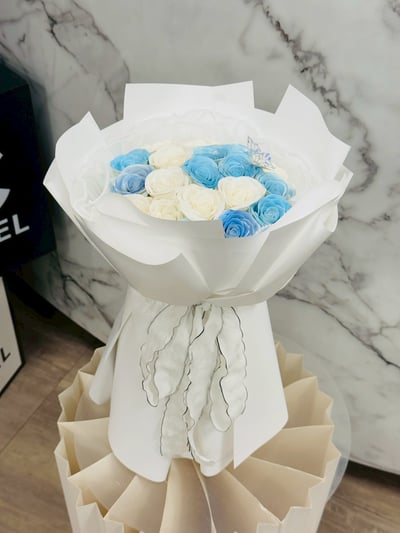 『現貨』19朵雙色香氛花束1