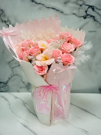 『現貨』粉紅佳人香氛花束1