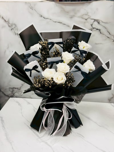 【現貨】煙盒香氛永生花束2