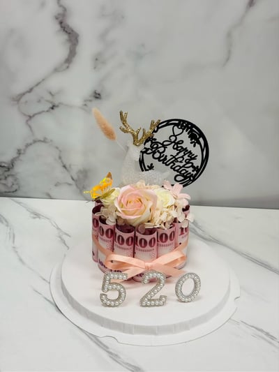 【預購客製＋部分現貨】生日蛋糕有錢花禮盒系列6