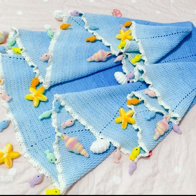 【代購區】牛奶棉海洋毯材料包2