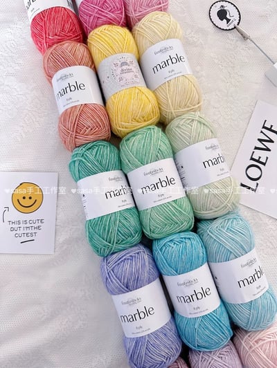 【代購區】馬卡龍色系噴毛紗3